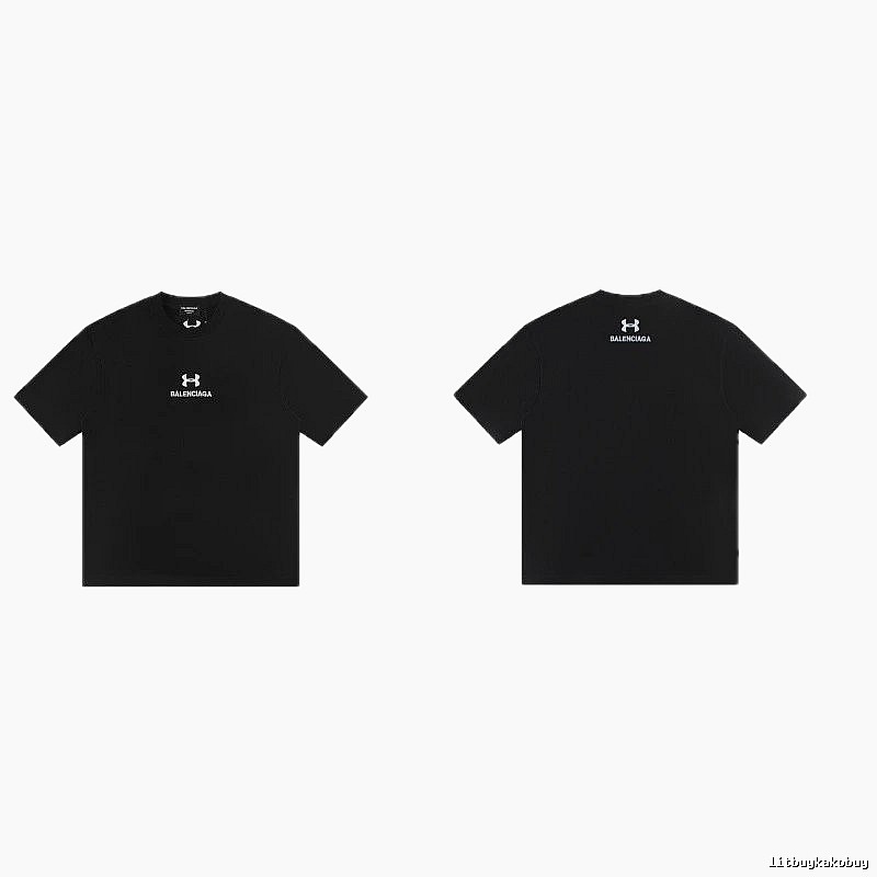 Balenciaga Co-branded Street Style Black T-shirt
