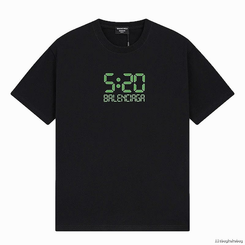 Balenciaga digital-style black T-shirt