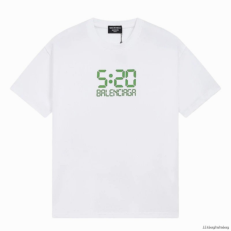 Balenciaga digital-style white T-shirt