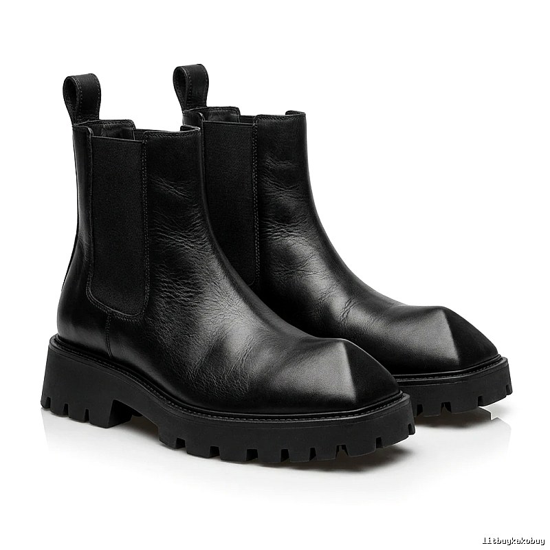 Balenciaga Geometric Style Ankle Boots