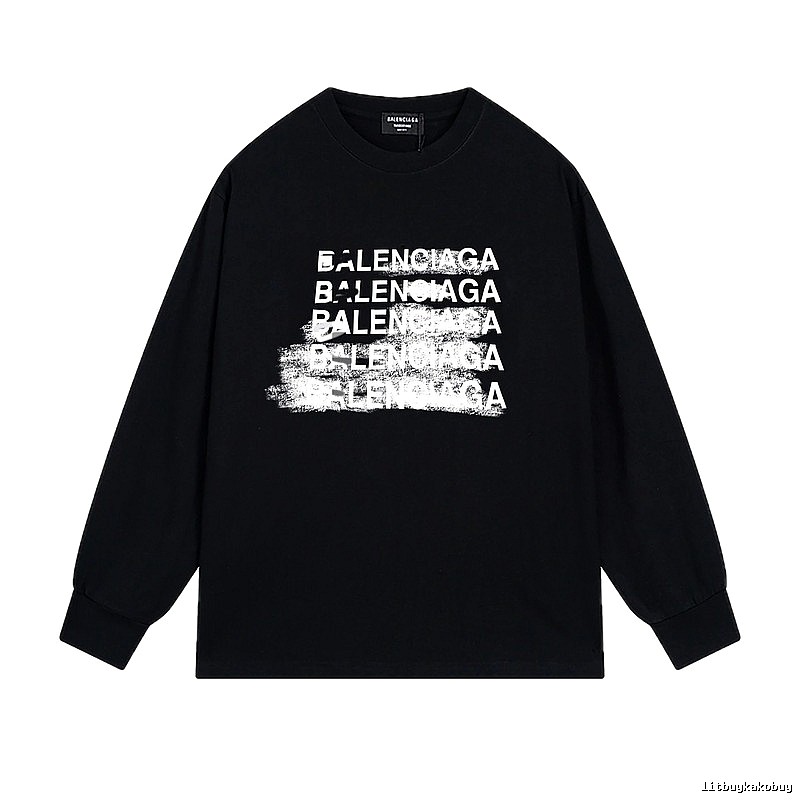 Balenciaga graffiti-style black T-shirt