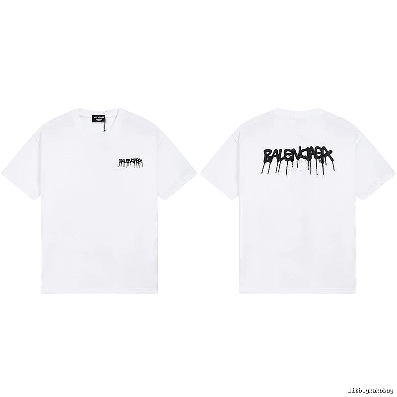 Balenciaga Graffiti Style White T-shirt