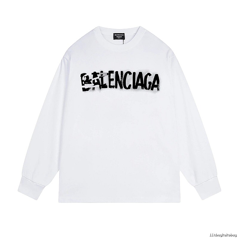 Balenciaga graffiti-style white T-shirt