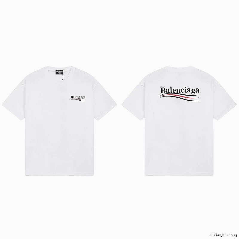 Balenciaga minimalist style white T-shirt