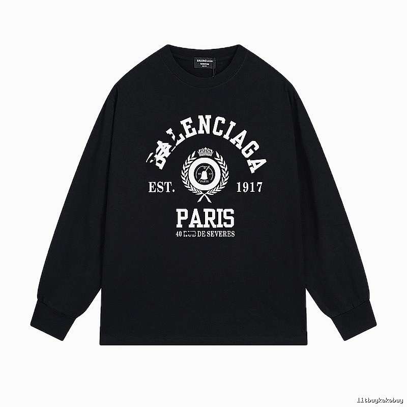 Balenciaga retro black long-sleeve