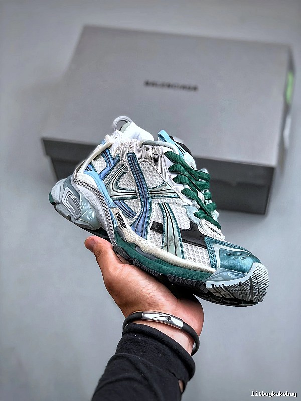 Balenciaga Teal Runner Sneaker for Photo Ready Styling