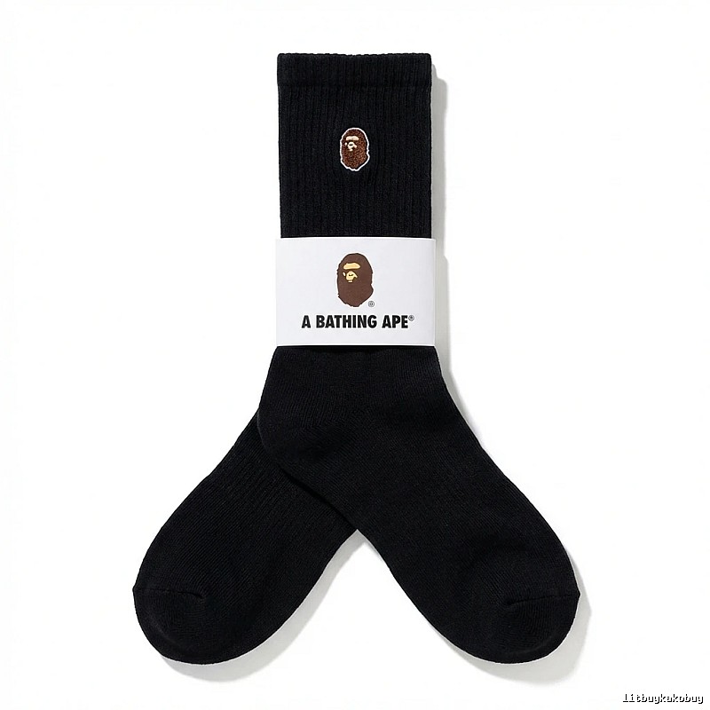 Bape Ape Head Trendy Black Socks