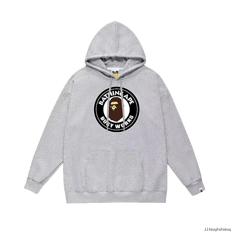 Bape grey casual hoodie