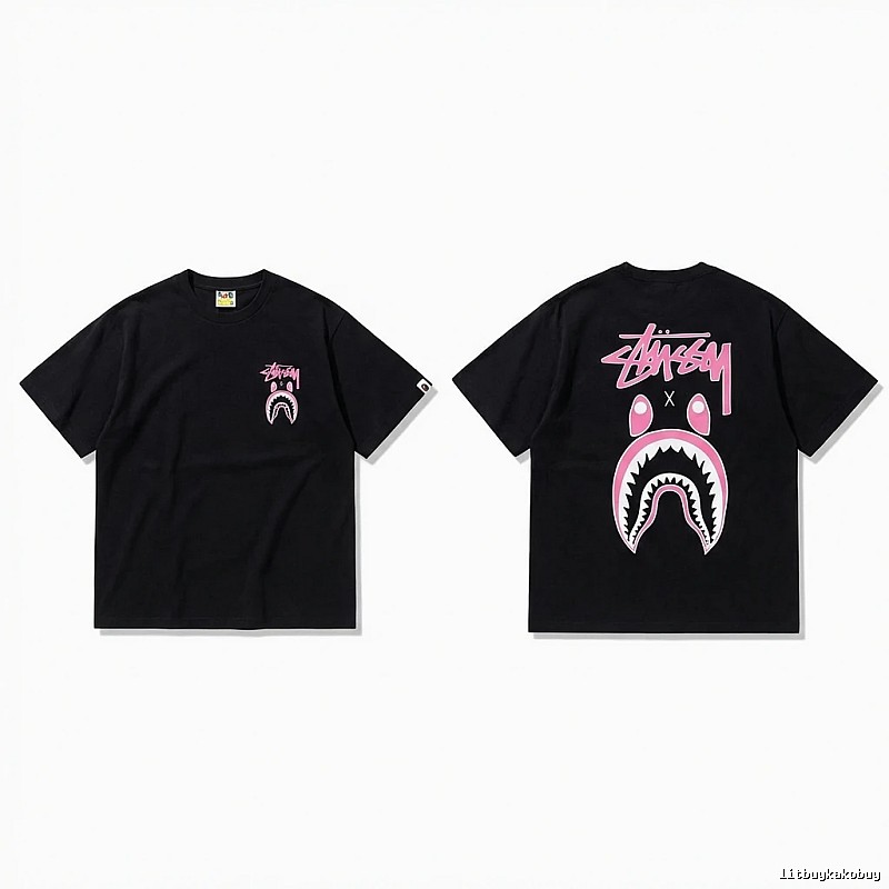 Bape Shark Co-branded Black T-shirt