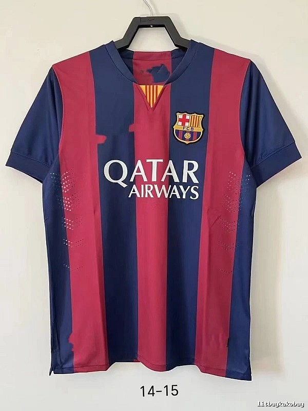 Barcelona Gift Ready Retro soccer jersey Blue Red Barcelona with Standout Detail