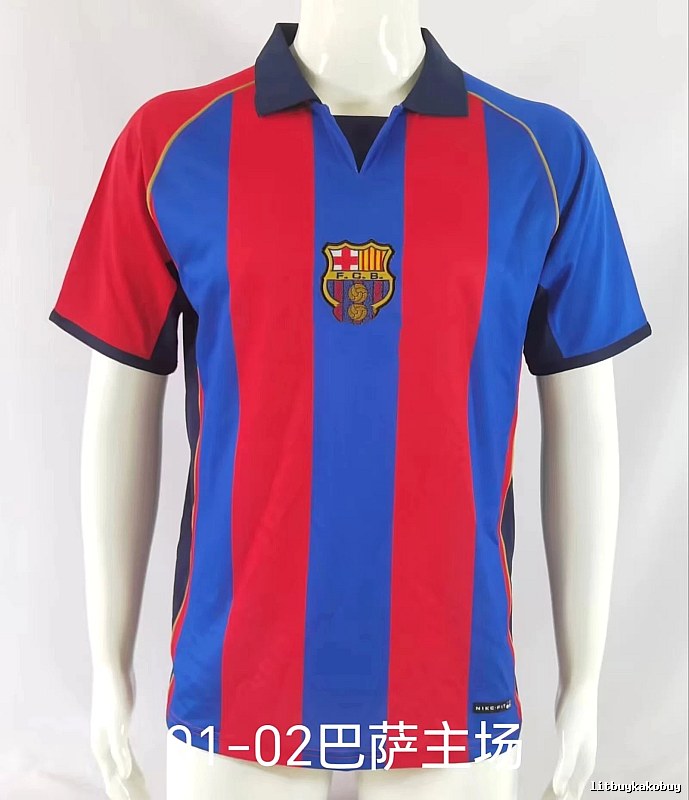 Barcelona Lightweight Retro soccer jersey Blue Red Barcelona for Gift Ideas
