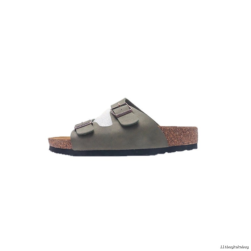 Birkenstock Arizona Casual-style Olive Green Slide Sandals