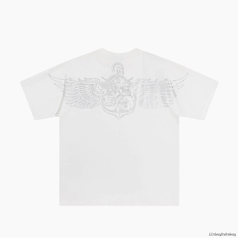 BOY Wing Print Street Style White T-Shirt