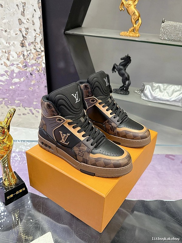 Brown Boot Sneaker by Louis Vuitton with Brown Monogram Boot-sneaker Hybrid