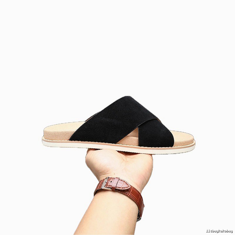 Brunello Cucinelli Casual-style Black Slide Sandals