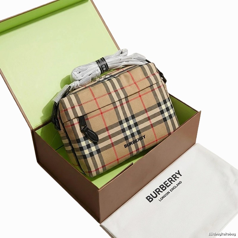 Burberry Check Retro Brown Bag