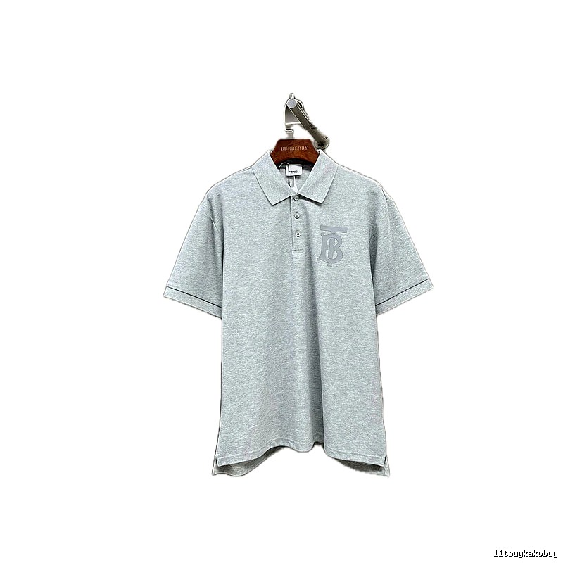 Burberry classic grey polo shirt