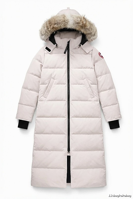 Canada Goose Long Cool White Down Jacket