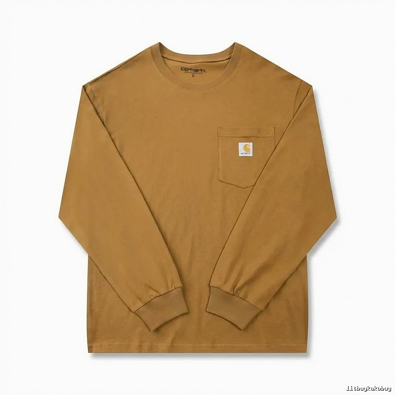 Carhartt basic retro brown long-sleeve