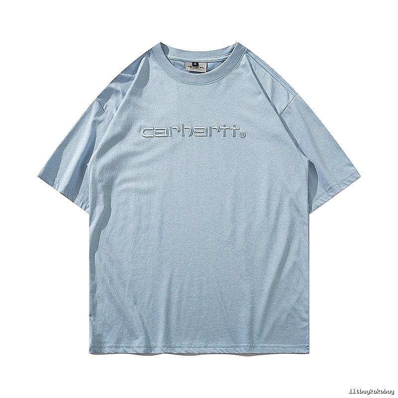 Carhartt Classic Logo T-shirt Light Blue Subtle for Daily Styling