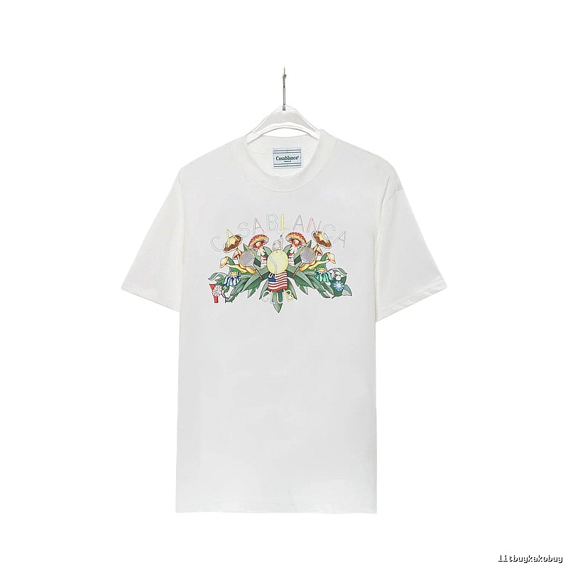 Casablanca Floral Print White T-shirt