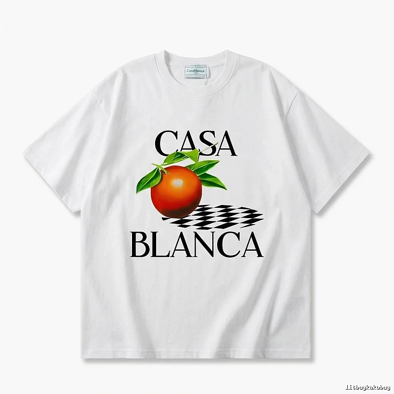 Casablanca Fruit Print White T-shirt
