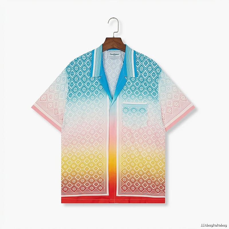 Casablanca Gradient Style Printed Shirt