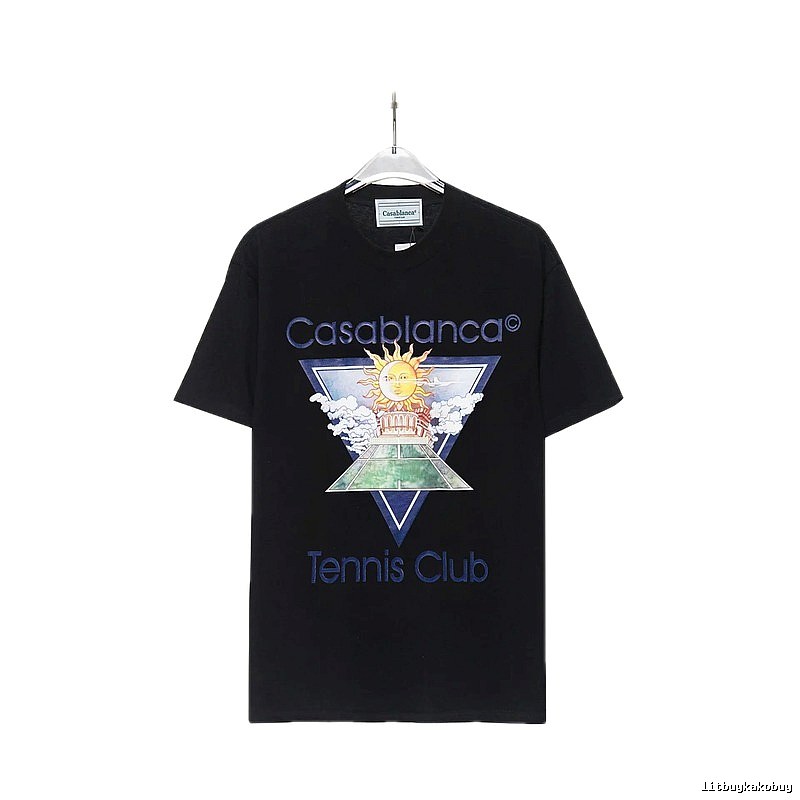 Casablanca retro style black T-shirt