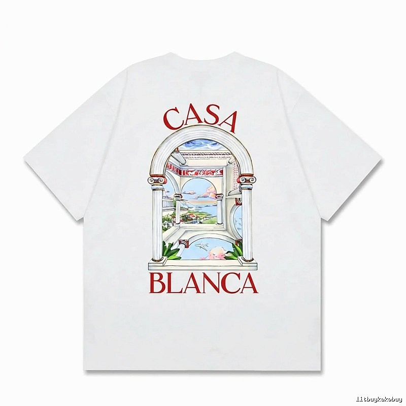 Casablanca retro style white T-shirt