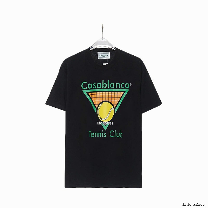 Casablanca Tennis Style Black T-shirt