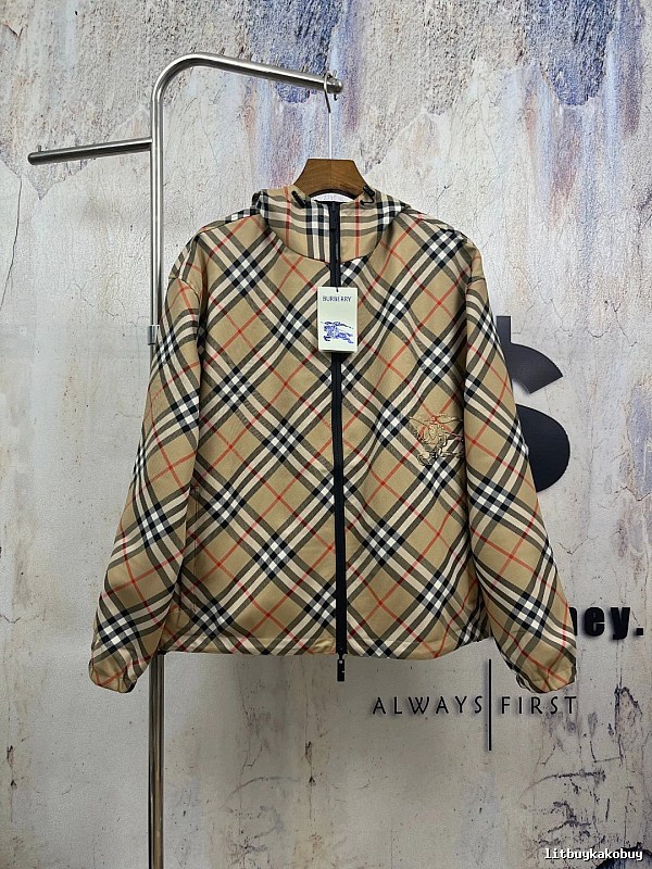 Check Zip Burberry Zip Jacket for Holiday Trips