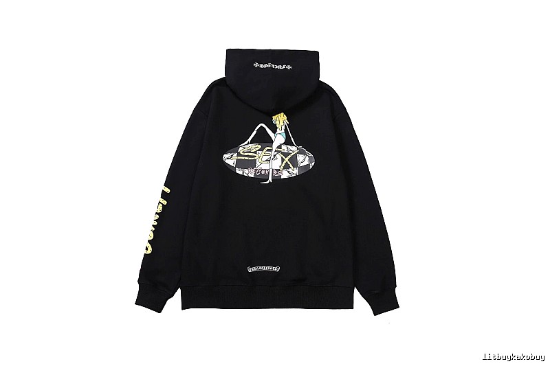 Chrome Hearts 2088-85 Black Cross Graphic Hoodie Fan Wear