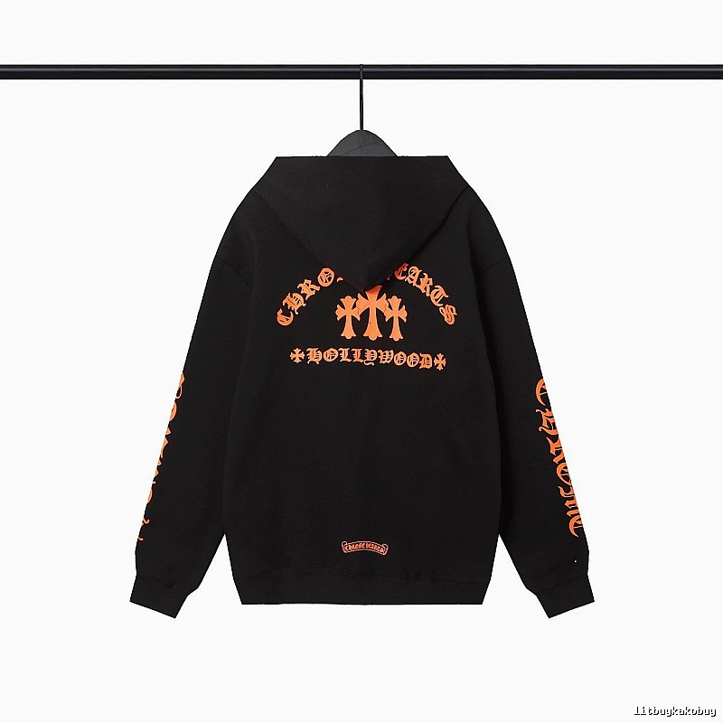Chrome Hearts 2089-67 Black Cross Graphic Hoodie Color Pop