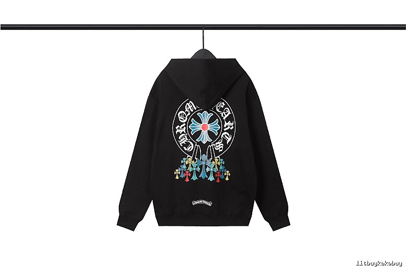 Chrome Hearts 2089-73 Black Cross Graphic Hoodie Visual Accent