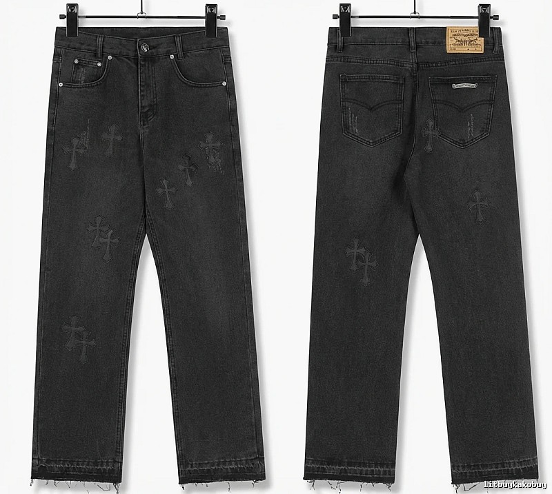 Chrome Hearts Cross Dark Jeans