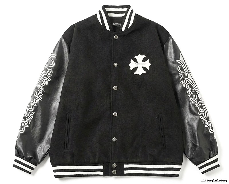 Chrome Hearts Cross Grain Trendy Cool Black Jacket