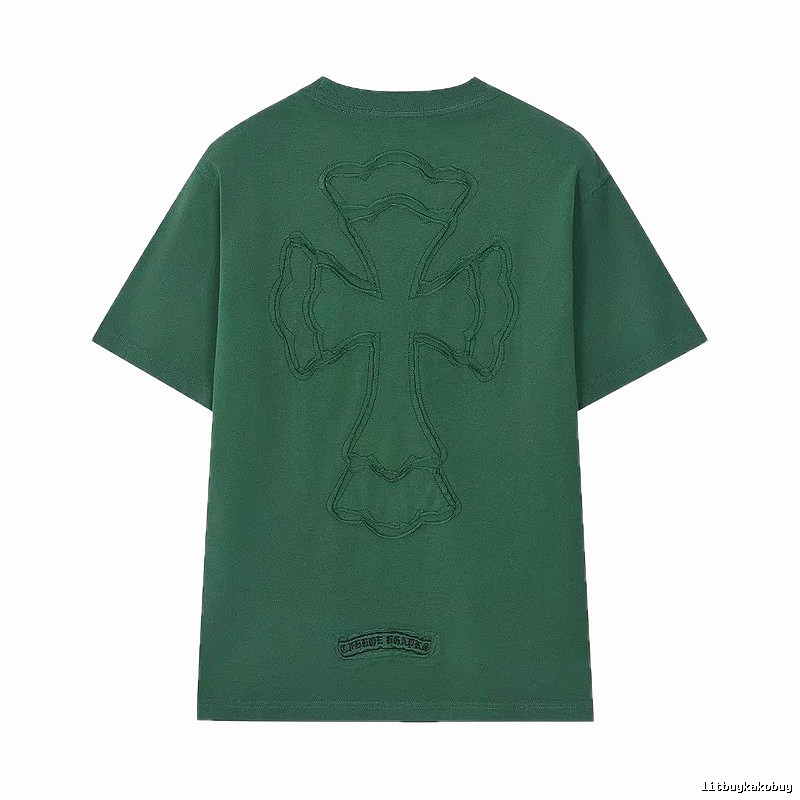 Chrome Hearts Cross High Street Style Green Short-sleeve T-shirt