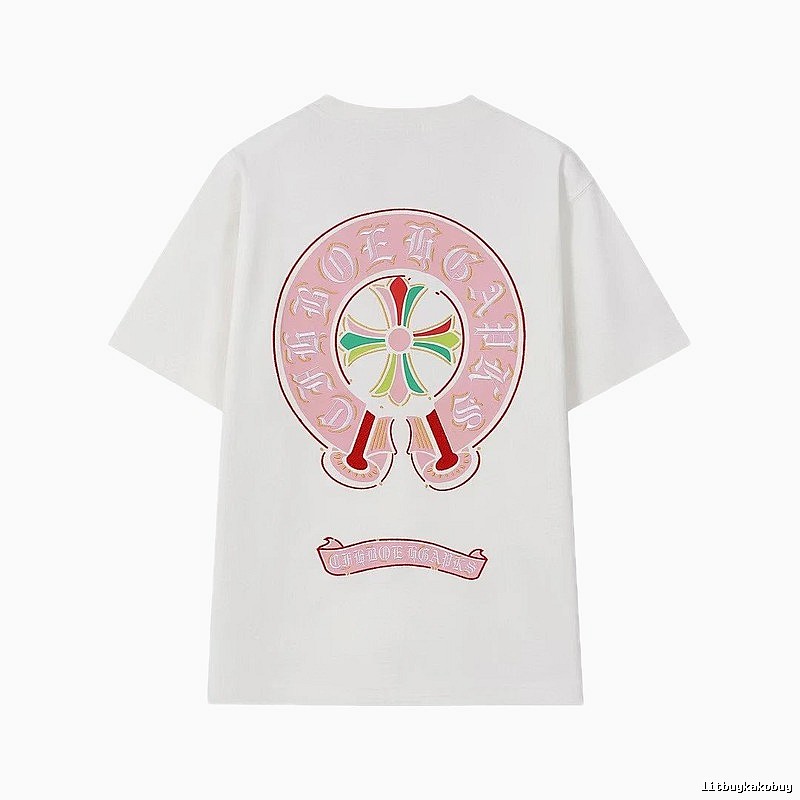 Chrome Hearts Cross Print Street Style Off-white T-Shirt