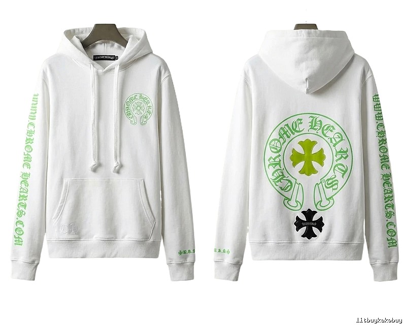 Chrome Hearts Cross Trend Brand White Sweatshirt