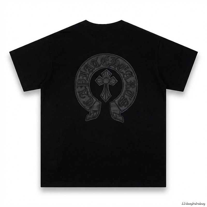 Chrome Hearts Cross Vintage Black Short-sleeve Shirt