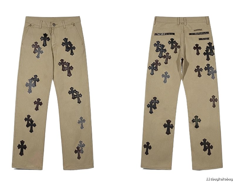 Chrome Hearts Cross Vintage Khaki Pants