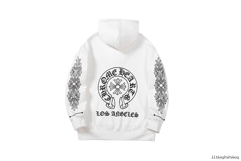 Chrome Hearts Daily Cross graphic hoodie Black Blue Cross for City Outfits
