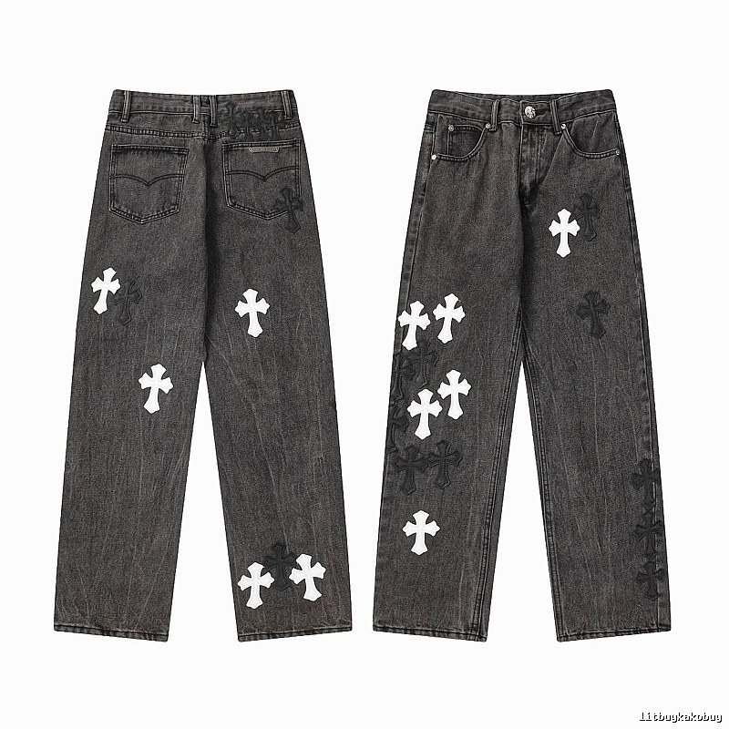 Chrome Hearts Daily Graphic jeans Light Denim Jeans with Visual Detail