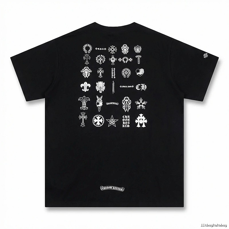 Chrome Hearts dark style black T-shirt
