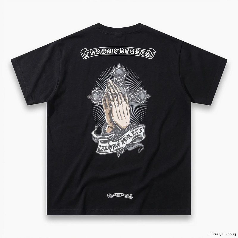 Chrome Hearts dark style black T-shirt