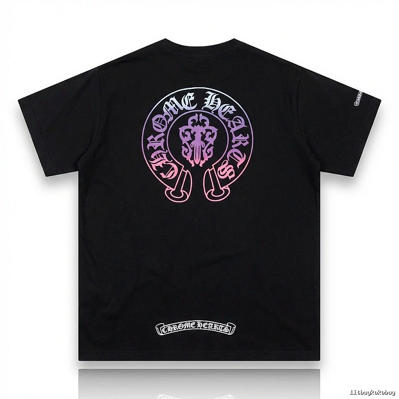 Chrome Hearts Dark Trendy Cool Black T-shirt