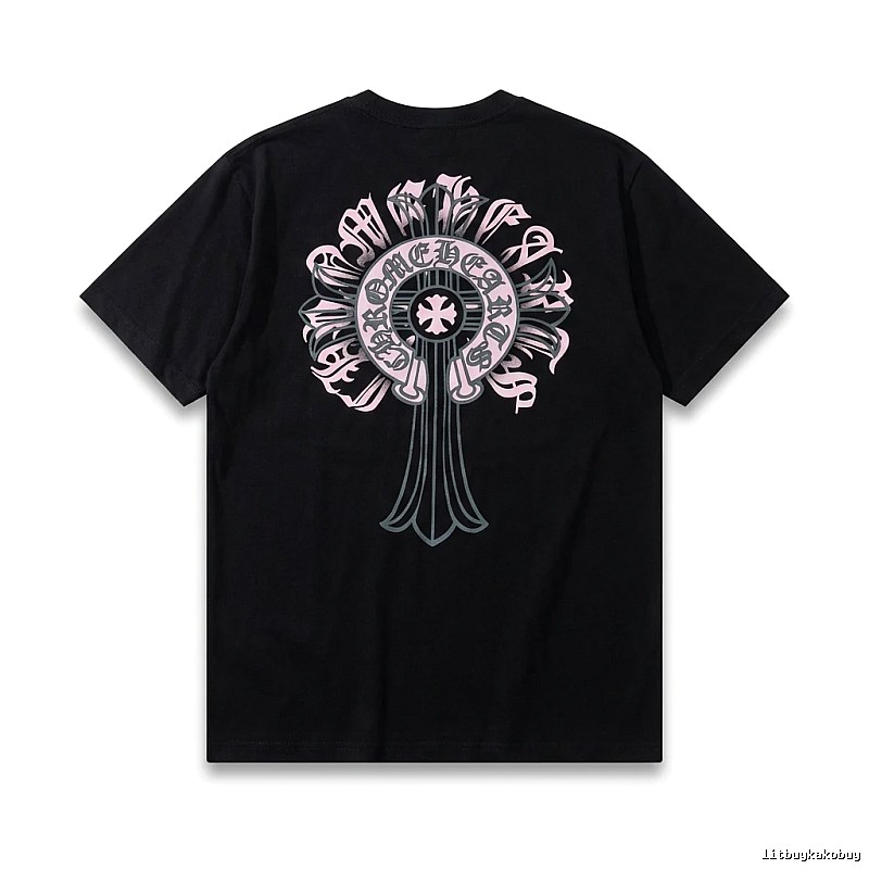 Chrome Hearts Gothic Style Black T-shirt