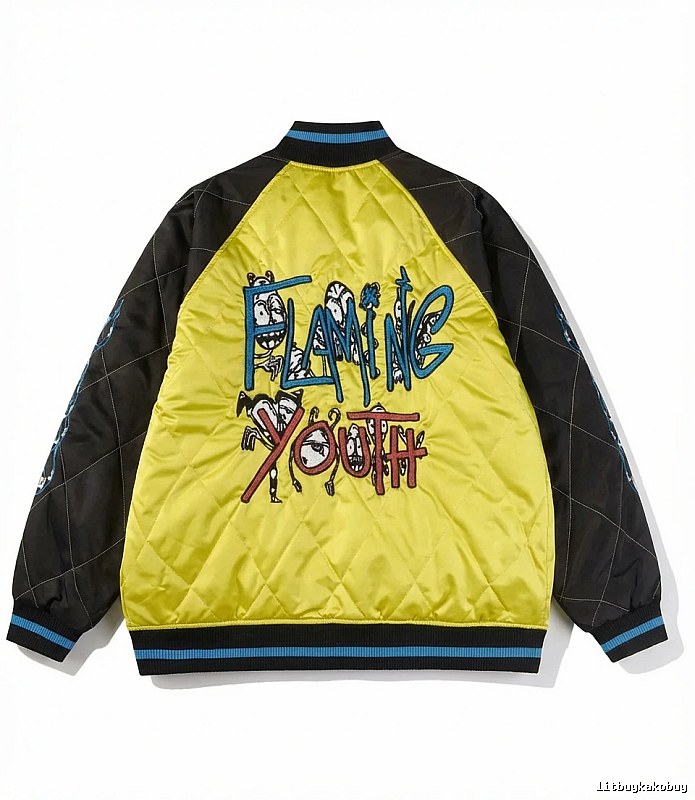 Chrome Hearts graffiti-style yellow and black jacket