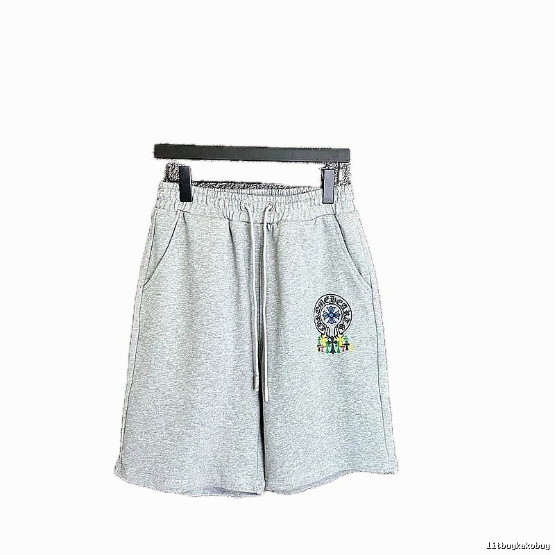 Chrome Hearts Grey Trendy Shorts
