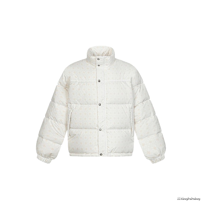 Chrome Hearts Retro Style White Cotton Coat